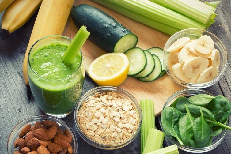 frutas e vegetais com nutrição adequada